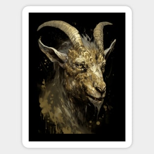 Infernal Horns - Devil Goat Majesty Sticker